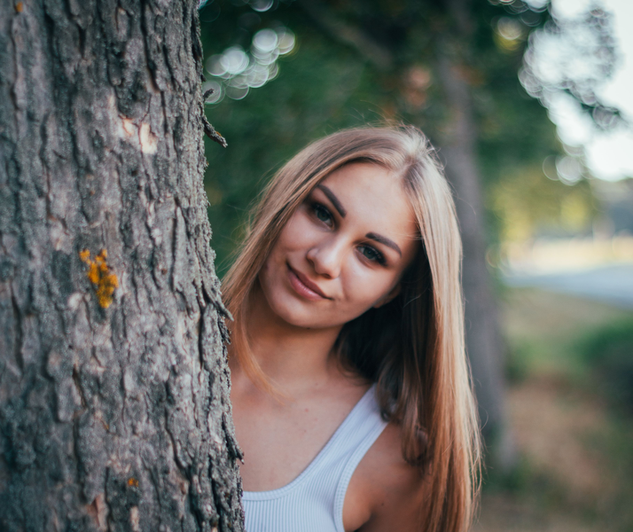 Professional styling and heat protection for platinum blonde hair