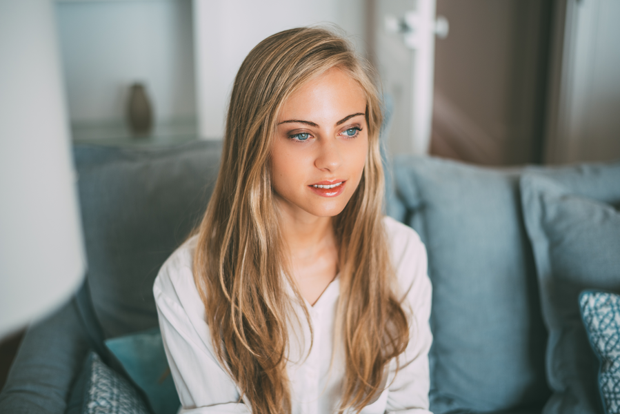 Beautiful honey blonde hair showing warm golden tones and dimension