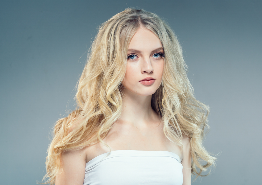 Heat protection for platinum blonde hair styling