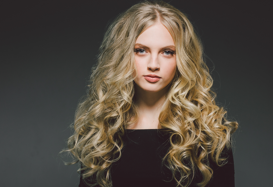 Beautiful velvet blonde hair showing warm, golden tones