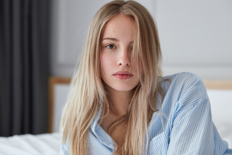 Velvet blonde hair showing dimensional, luxurious blonde color with soft highlights